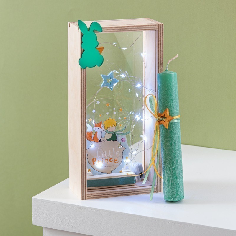  Πασχαλινή Λαμπάδα Με Led - Μικρός Πρίγκιπας (26x13x6,2εκ.) 02307