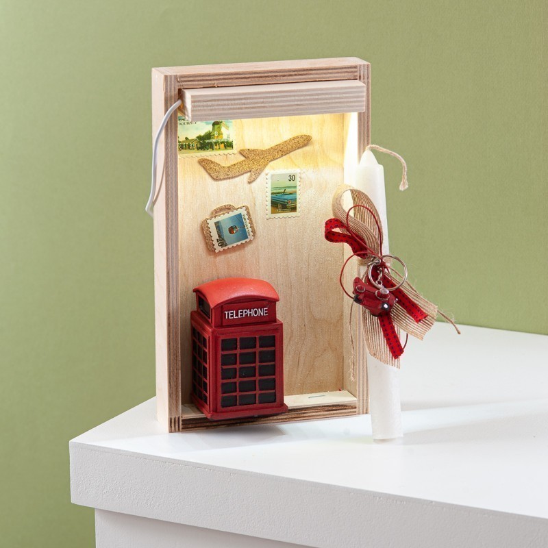  Πασχαλινή Λαμπάδα Με Led - Λονδίνο (26x13x6,2εκ.) 02332