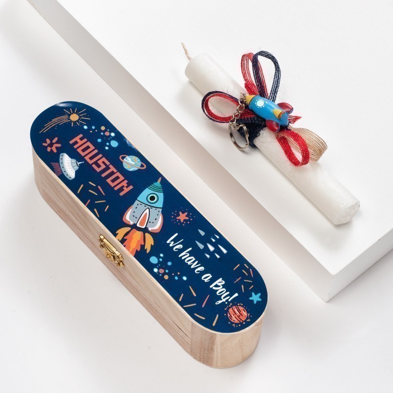 Πασχαλινή Λαμπάδα Κασετίνα - Διάστημα (23x6x6εκ.) 02380