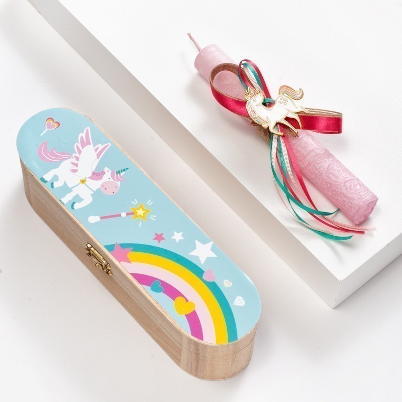 Πασχαλινή Λαμπάδα Κασετίνα - Μονόκερος (23x6x6εκ.) 02381