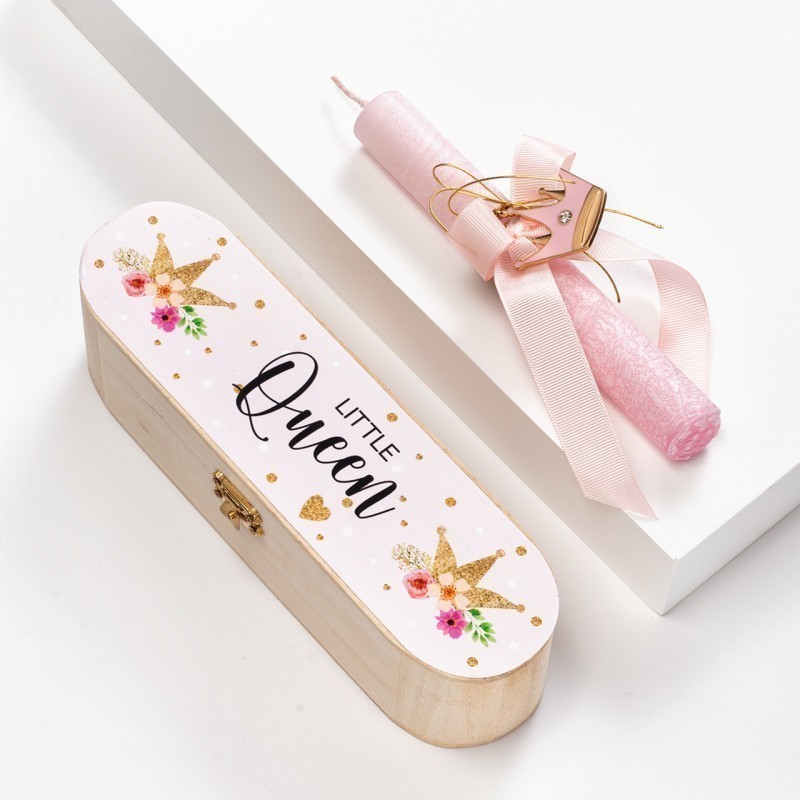 Πασχαλινή Λαμπάδα Κασετίνα -Little Queen (23x6x6εκ.) 02386