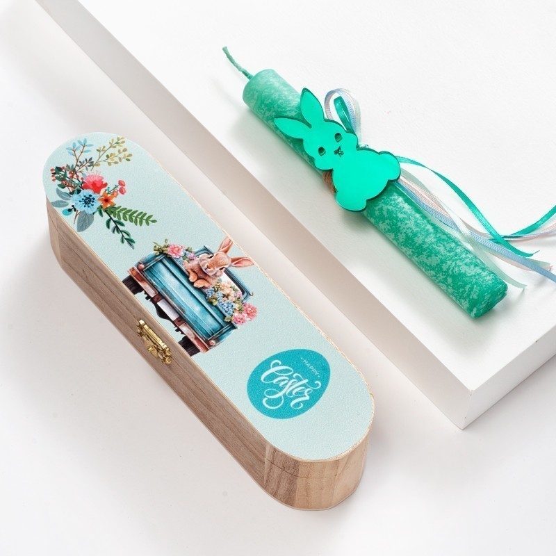 Πασχαλινή Λαμπάδα Κασετίνα - Λαγουδάκι (23x6x6εκ.) 18946