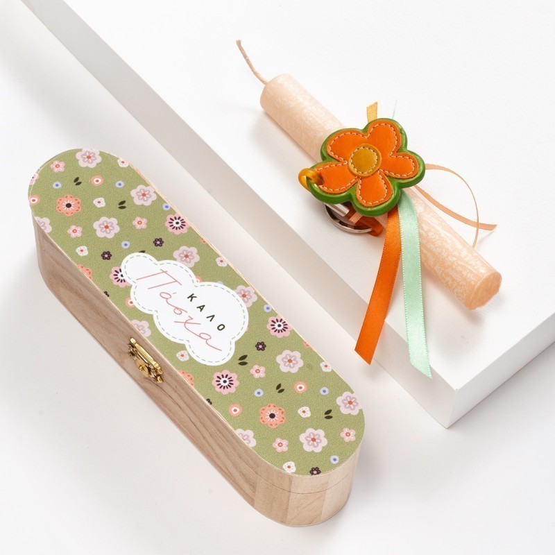 Πασχαλινή Λαμπάδα Κασετίνα - Λουλούδι (23x6x6εκ.) 18948