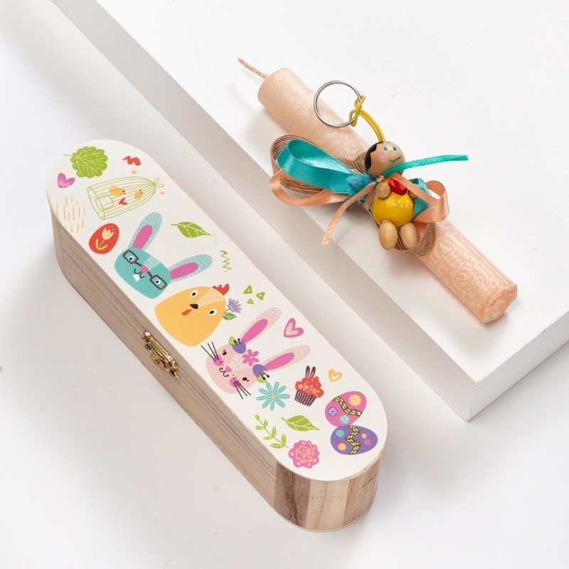 Πασχαλινή Λαμπάδα Κασετίνα - Αγγελάκι (23x6x6εκ.) 18949