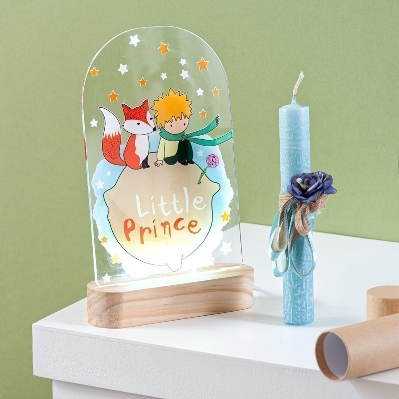 Πασχαλινή Λαμπάδα Led - Μικρός Πρίγκιπας (15x4,5x3εκ.) 18955