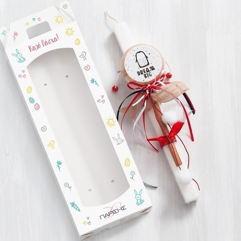 Πασχαλινή Λαμπάδα - Τυμπανάκι Πιγκουίνος 20053