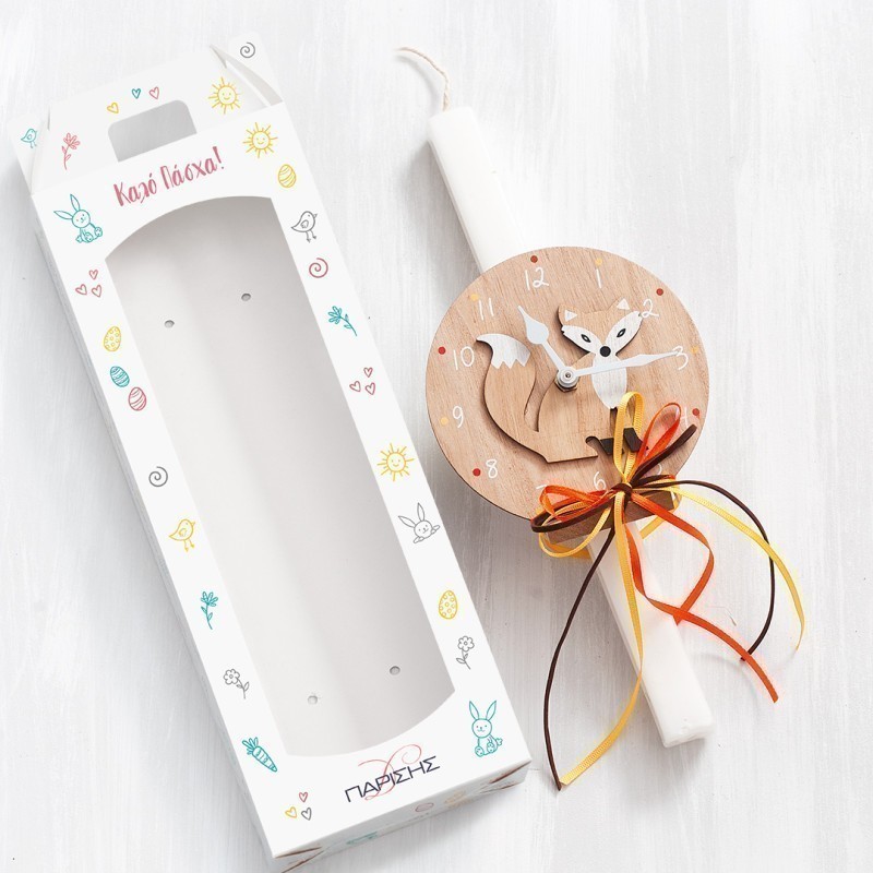 Πασχαλινή Λαμπάδα - Ρολόι Αλεπού 20165