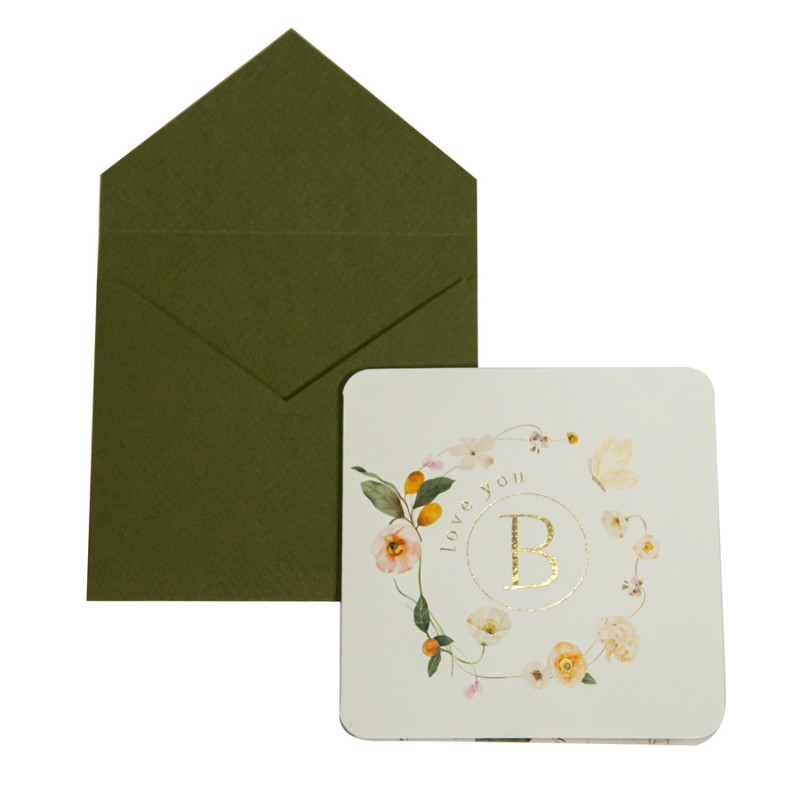 Προσκλητήριο Βάπτισης Λουλούδια 323.030