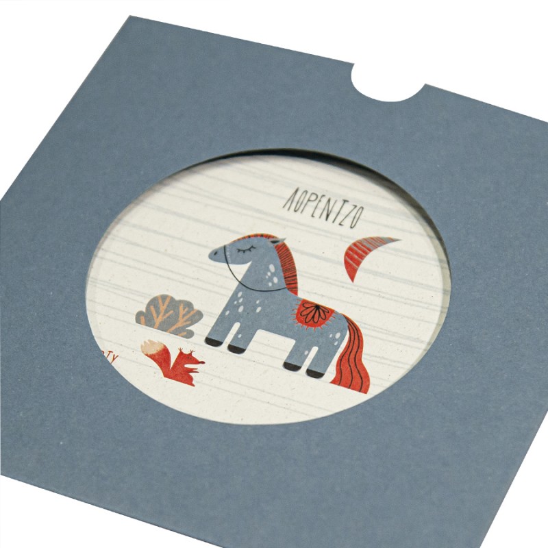 Προσκλητήριο Βάπτισης Αλογάκι 323.062