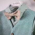 Βαπτιστικό Κοστουμάκι Bambolino Collins 9732 Μπεζ-Μέντα