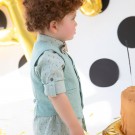 Βαπτιστικό Κοστουμάκι Bambolino Collins 9732 Μπεζ-Μέντα