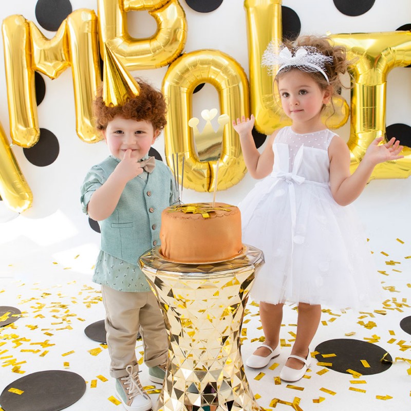 Βαπτιστικό Κοστουμάκι Bambolino Collins 9732 Μπεζ-Μέντα