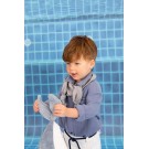 Βαπτιστικό Κοστουμάκι Bambolino Diogenis 1207 Λευκό-Μπλε