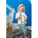 Βαπτιστικό Κοστουμάκι Bambolino Malcom 1431 Εκρού-Μέντα