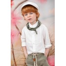 Βαπτιστικό Κοστουμάκι Bambolino Sotos 1437 Εκρού-Λαδί