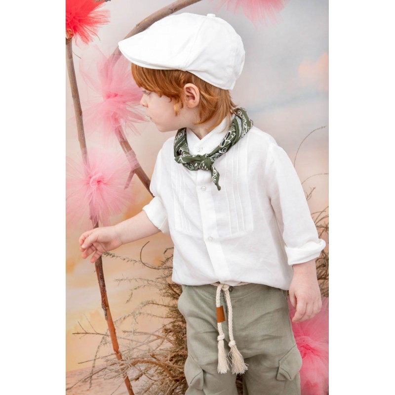 Βαπτιστικό Κοστουμάκι Bambolino Sotos 1437 Εκρού-Λαδί