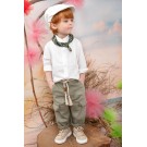 Βαπτιστικό Κοστουμάκι Bambolino Sotos 1437 Εκρού-Λαδί