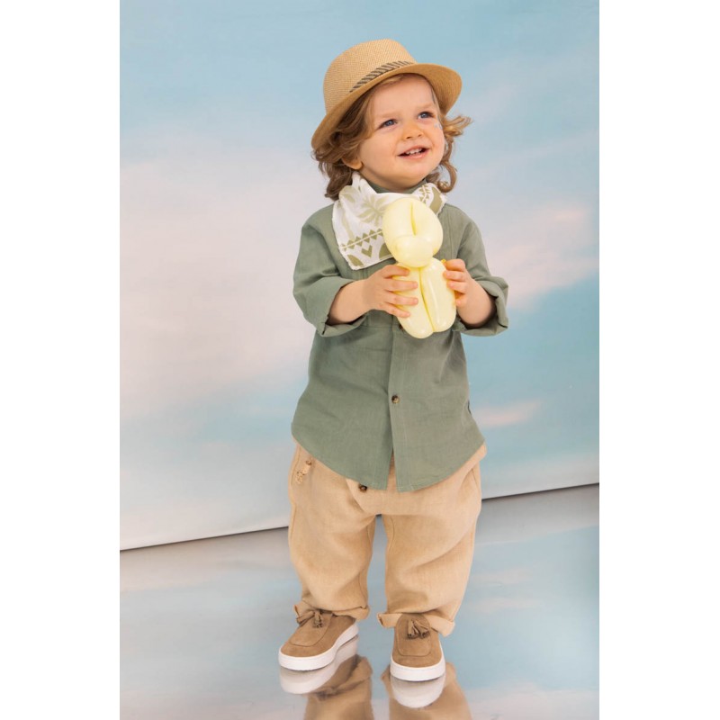 Βαπτιστικό Κοστουμάκι Bambolino Aggelos 1732 Μέντα-Μελί