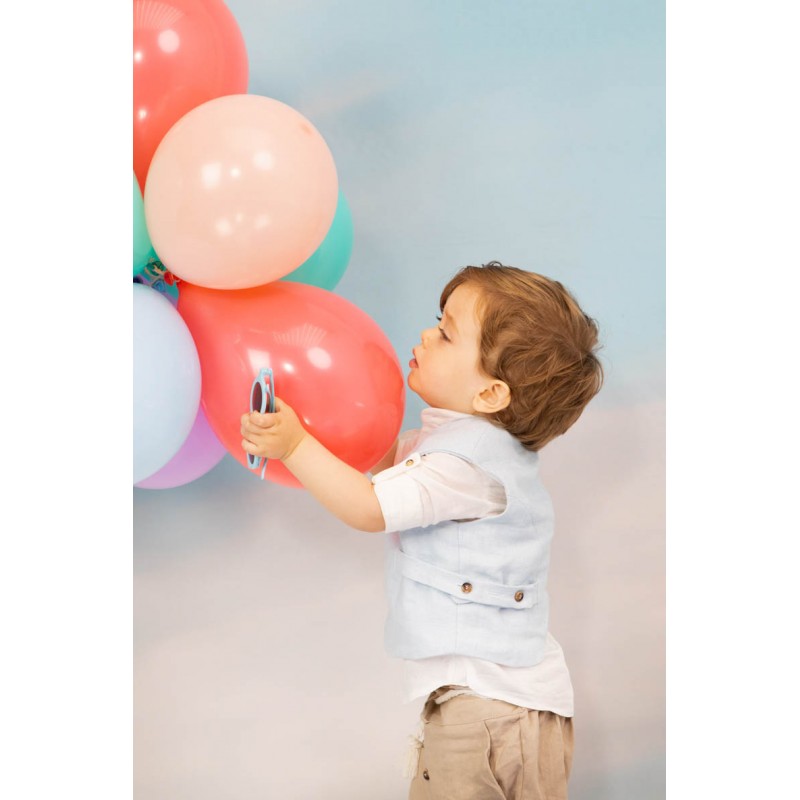 Βαπτιστικό Κοστουμάκι Bambolino Antreas 1707 Σιέλ-Μπεζ