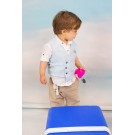 Βαπτιστικό Κοστουμάκι Bambolino Antreas 1707 Σιέλ-Μπεζ