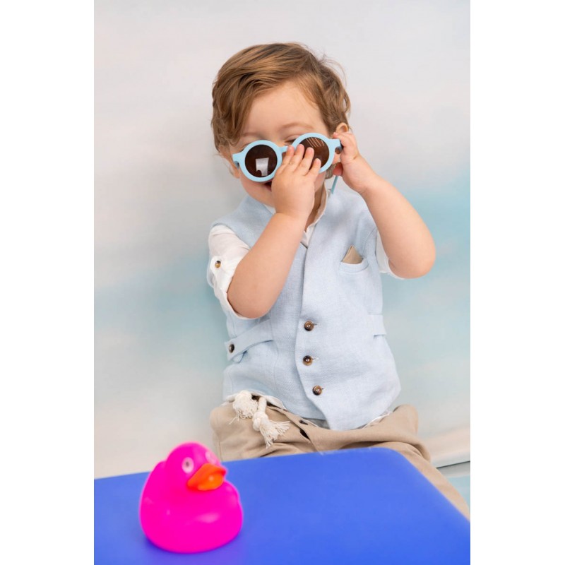 Βαπτιστικό Κοστουμάκι Bambolino Antreas 1707 Σιέλ-Μπεζ