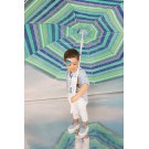 Βαπτιστικό Κοστουμάκι Bambolino David 1717 Λευκό-Σιέλ