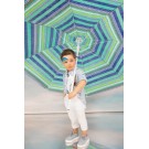 Βαπτιστικό Κοστουμάκι Bambolino David 1717 Λευκό-Σιέλ