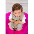 Βαπτιστικό Κοστουμάκι Bambolino Giovanni 1779 Μπεζ-Μέντα