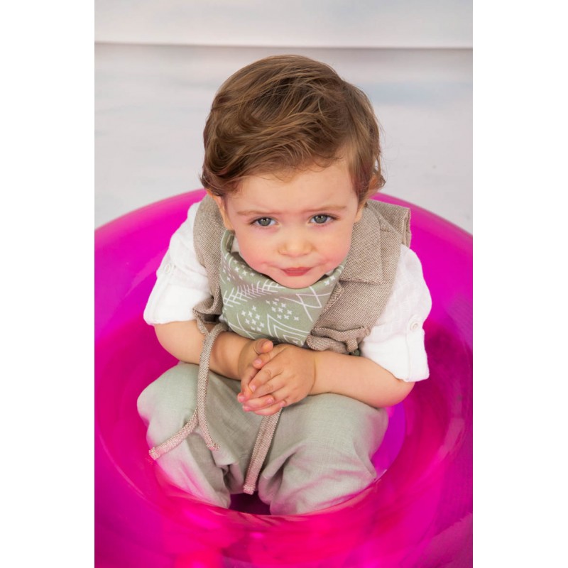 Βαπτιστικό Κοστουμάκι Bambolino Giovanni 1779 Μπεζ-Μέντα