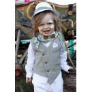 Βαπτιστικό Κοστουμάκι Bambolino Iakovos 1731 Λευκό-Πράσινο