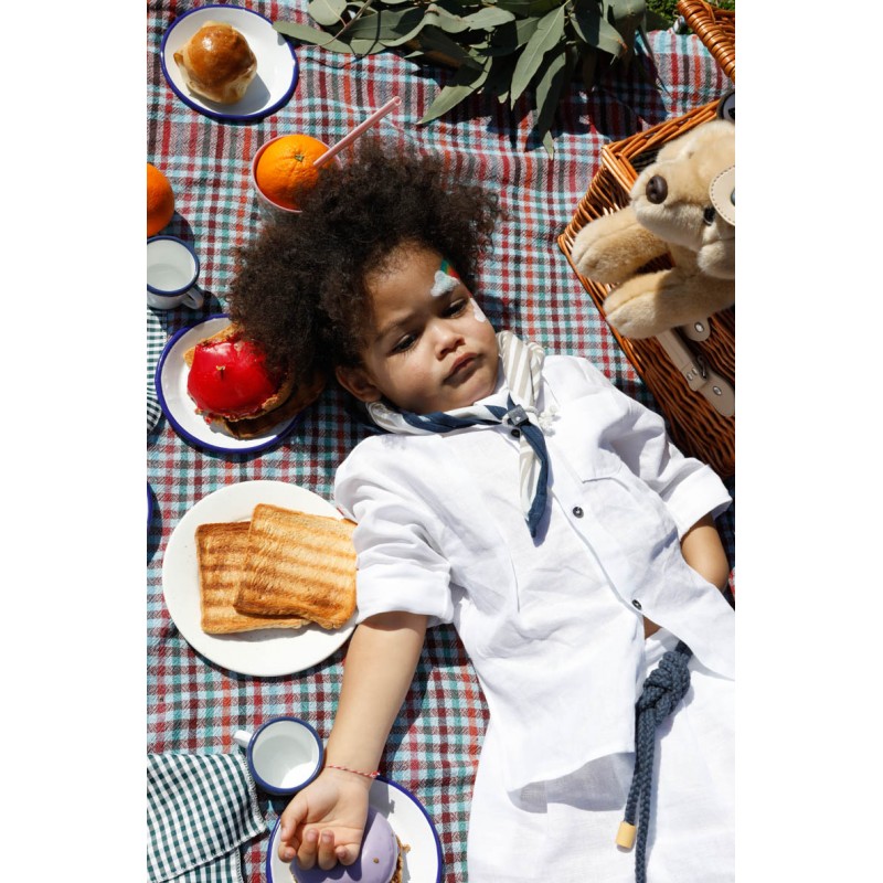 Βαπτιστικό Κοστουμάκι Bambolino Manolis 1740 Λευκό-Μπλε