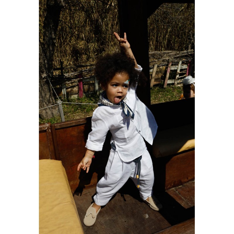 Βαπτιστικό Κοστουμάκι Bambolino Manolis 1740 Λευκό-Μπλε