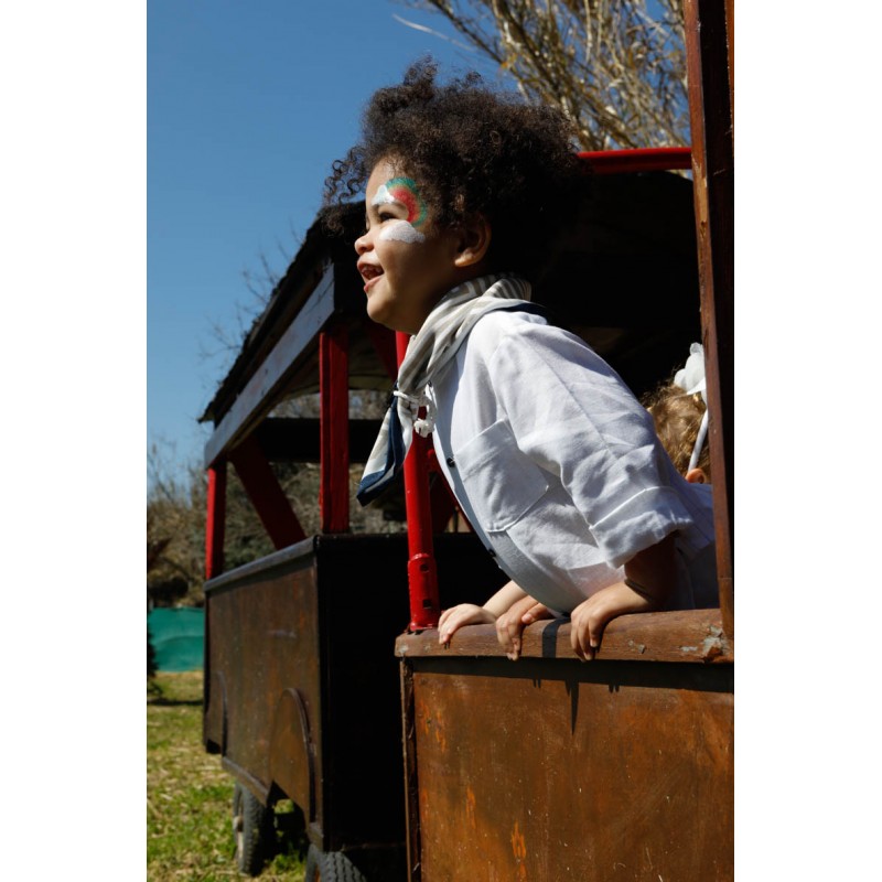 Βαπτιστικό Κοστουμάκι Bambolino Manolis 1740 Λευκό-Μπλε