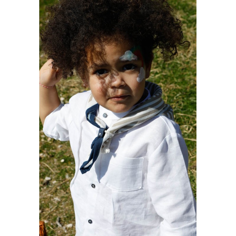 Βαπτιστικό Κοστουμάκι Bambolino Manolis 1740 Λευκό-Μπλε