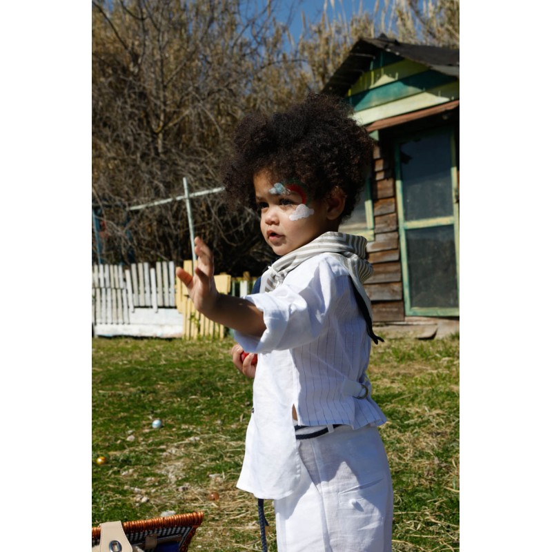 Βαπτιστικό Κοστουμάκι Bambolino Manolis 1740 Λευκό-Μπλε