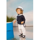 Βαπτιστικό Κοστουμάκι Bambolino Mateo 1769 Λευκό-Μπλε