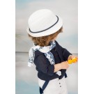 Βαπτιστικό Κοστουμάκι Bambolino Mateo 1769 Λευκό-Μπλε