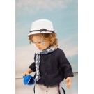 Βαπτιστικό Κοστουμάκι Bambolino Mateo 1769 Λευκό-Μπλε