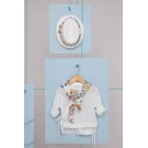 Βαπτιστικό Κοστουμάκι Bambolino Stamatis 1755 Λευκό-Γκρι