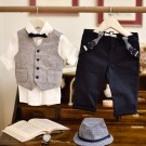 Βαπτιστικό Κοστουμάκι Bambolino Isaak 9284 Μπλε