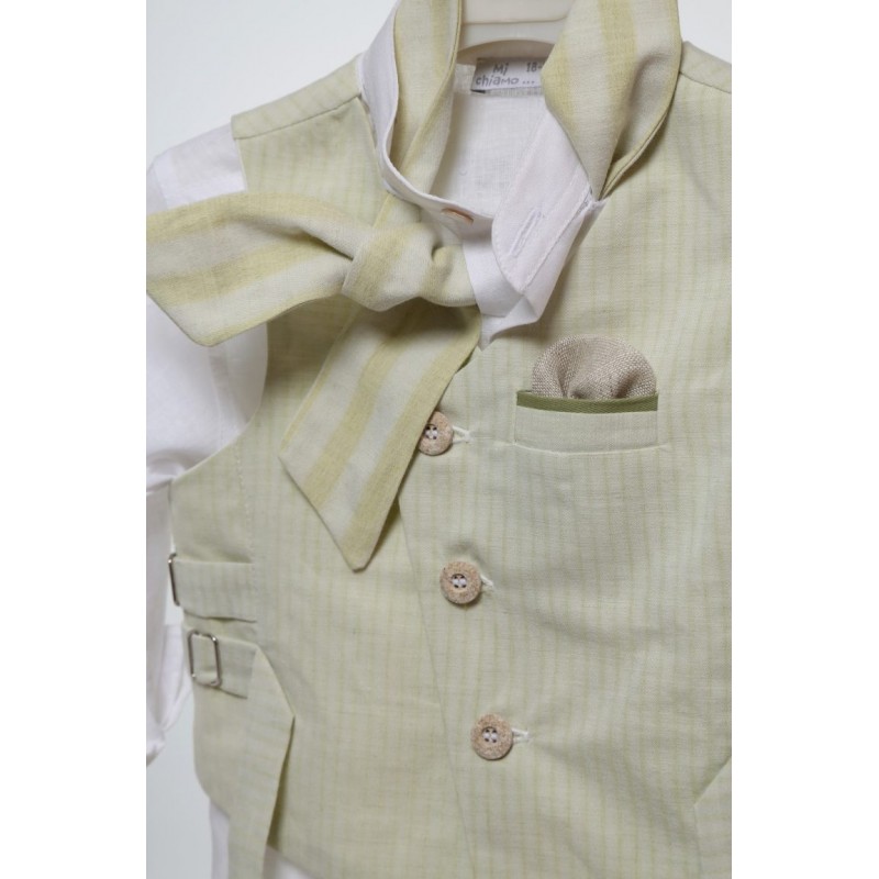 Βαπτιστικό Κοστουμάκι Mi Chiamo Λαχανί-Πράσινο Α4756-ΛΧ