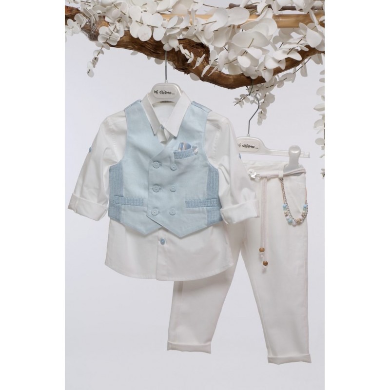 Βαπτιστικό Κοστουμάκι Mi Chiamo Σιέλ-Εκρού Α4758-ΣΕ