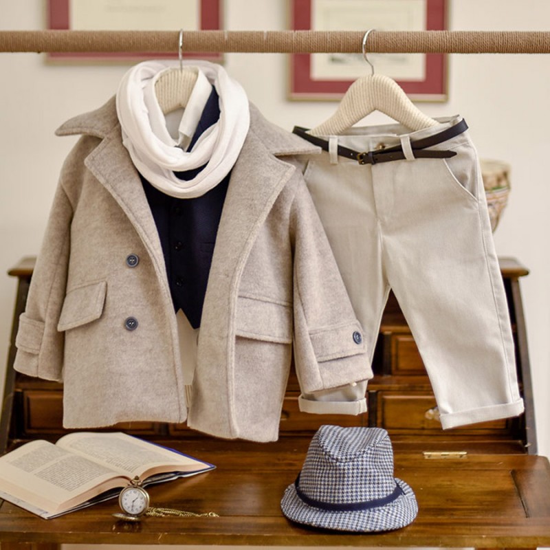 Βαπτιστικό Παλτό Bambolino Brook - 9292 Γκρι