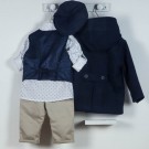 Βαπτιστικό Παλτό Bambolino Casper - 9905 Μπλε