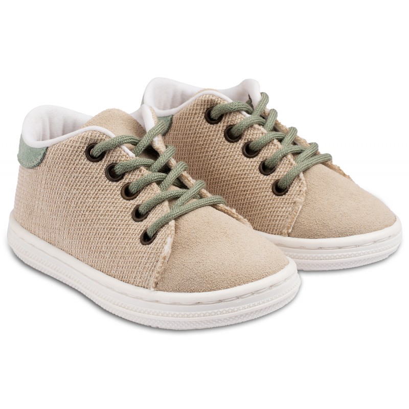 Παπούτσι Βαπτιστικό Babywalker BS3073 Μπεζ-Μέντα