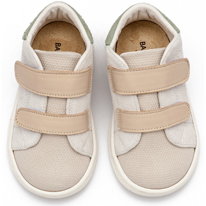 Παπούτσι Βαπτιστικό Babywalker BS3085 Λευκό - Μπεζ - Μέντα