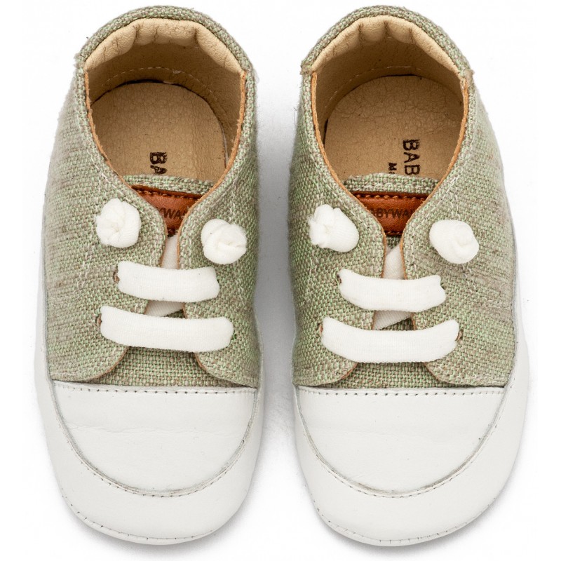 Παπούτσι Βαπτιστικό Αγκαλιάς Babywalker MI1131 Φυστικί