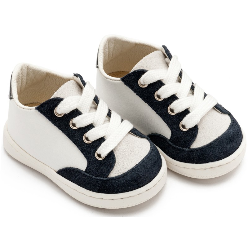 Παπούτσι Βαπτιστικό Babywalker PRI2120 Λευκό-Μπλε |Sale -50%