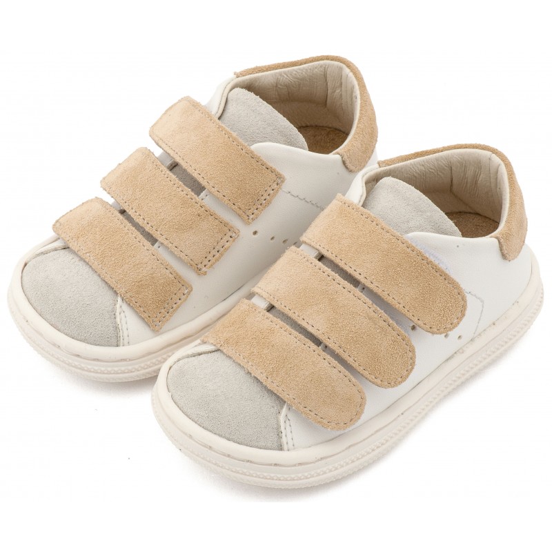 Παπούτσι Βαπτιστικό Babywalker BS3096 Λευκό-Μπεζ