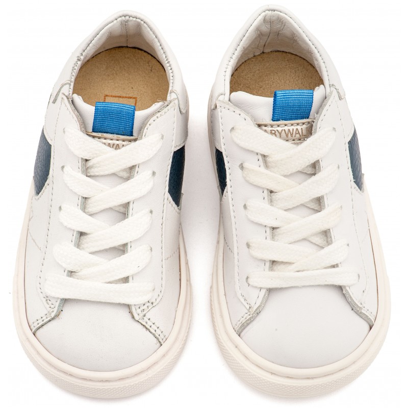 Παπούτσι Βαπτιστικό Babywalker EXC8001 Λευκό-Μπλε